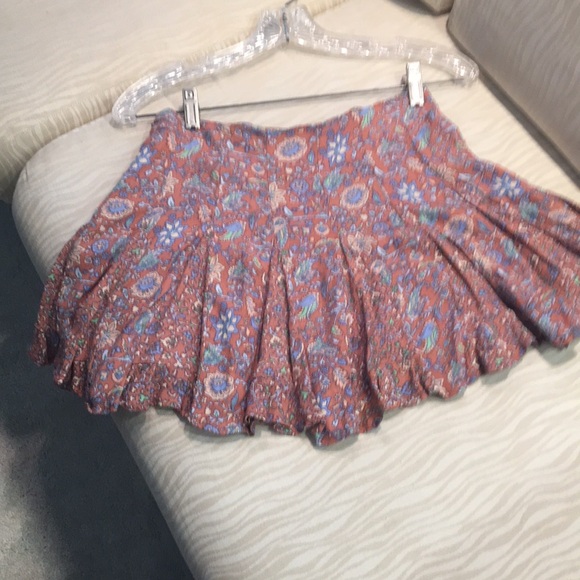 Paisley Skater Mini Skirt - Picture 2 of 5